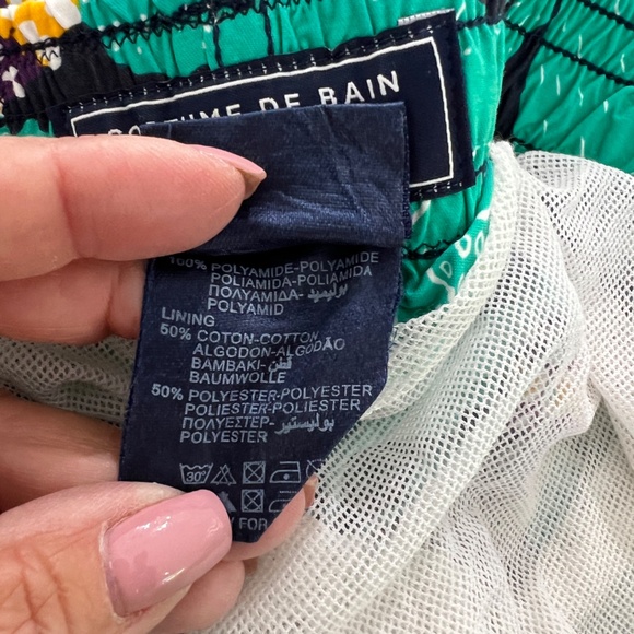 VILEBREQUIN Moorea Octopus Swim Trunks Bathing Suit Green Size Boys L - Picture 8 of 8